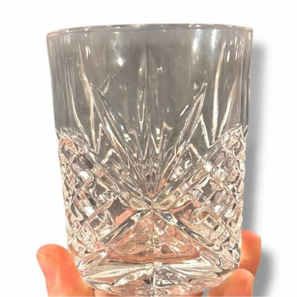 Vintage-Style Cut Crystal Glass Carafe & Tumbler Set | Bedside Water Set - Picture 5 of 6